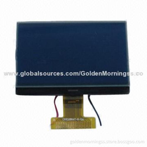 128 x 64 COG LCD Display Module, STN/Blue/Negative, White Backlight
